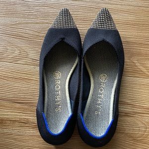 Rothy’s Pointed Toe Flats in Licorice